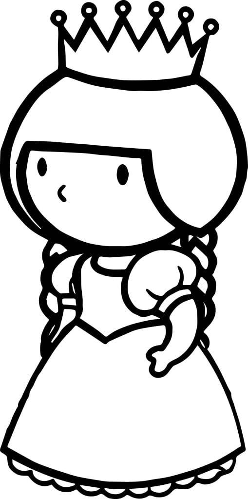 Anna Princess Figure Coloring Page - Wecoloringpage.com