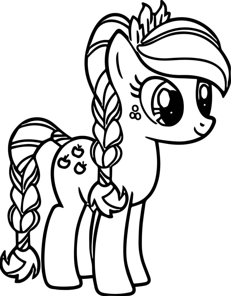 Apple My Little Pony Coloring Page - Wecoloringpage.com