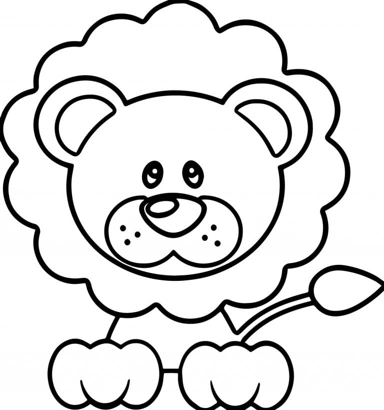 Calm Lion Coloring Page - Wecoloringpage.com