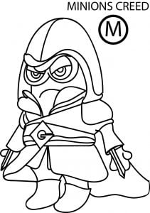 Despicable Me Minion Creed Coloring Page
