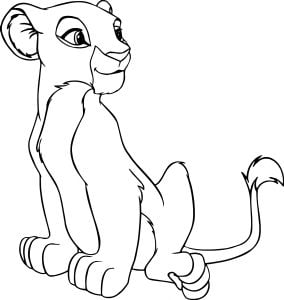 Girl Lion Coloring Page
