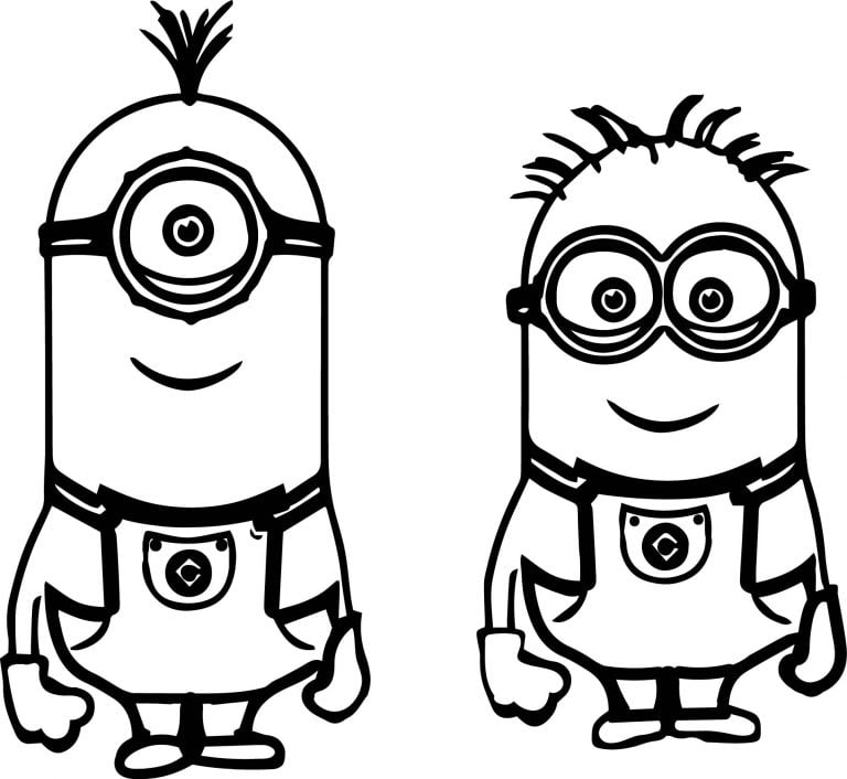 Kevin Bob Despicable Me 2 Minions Coloring Page 