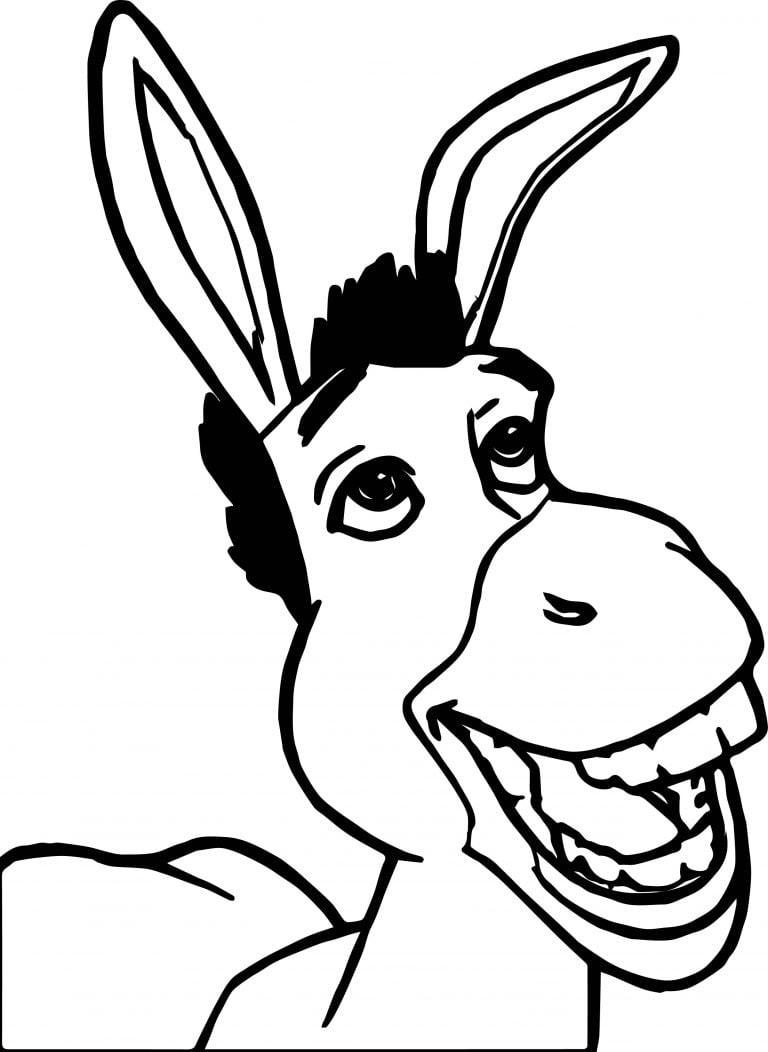 Shrek Donkey Coloring Page - Wecoloringpage.com