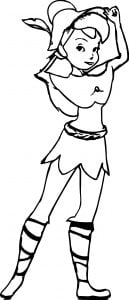 Tinkerbell All Right Coloring Page