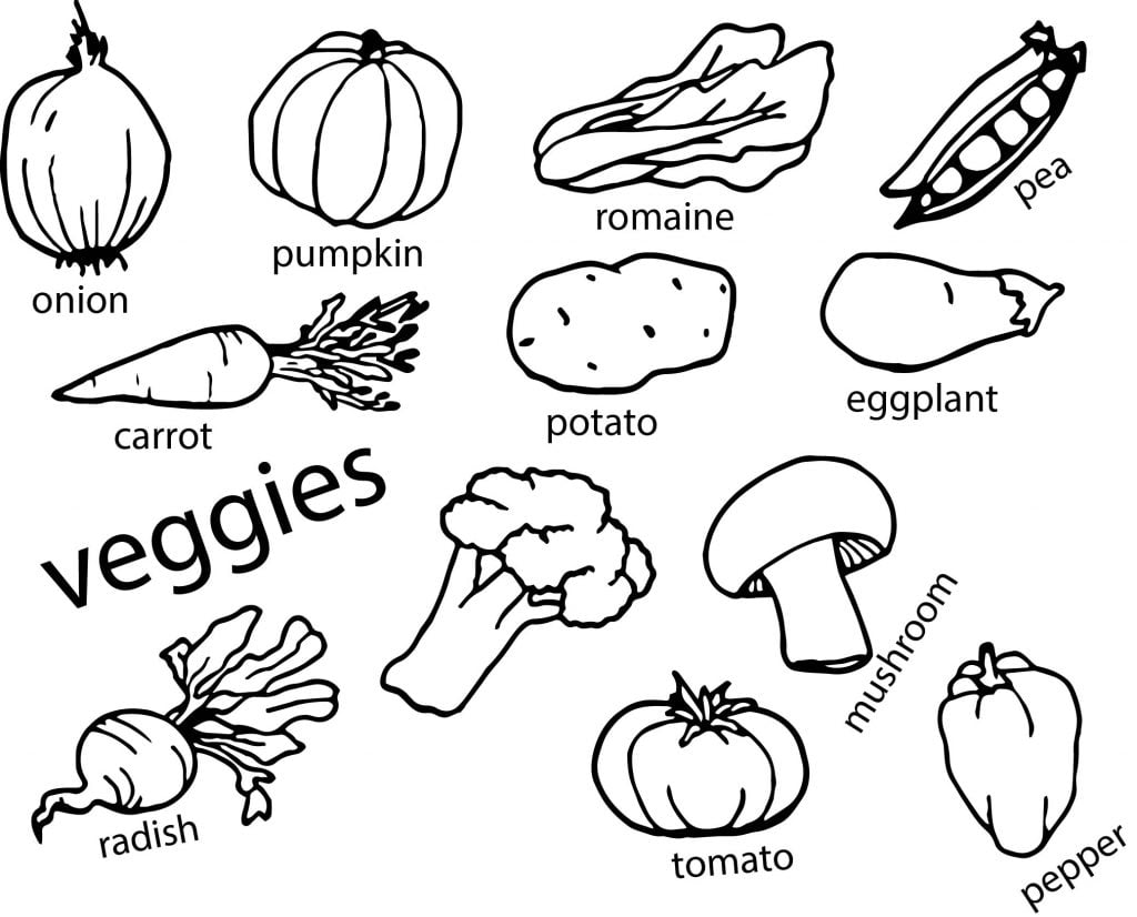 Printable Coloring Pages Of Fruits And Vegetables 5