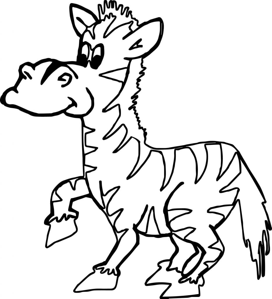 Zoo Zebra Coloring Page - Wecoloringpage.com