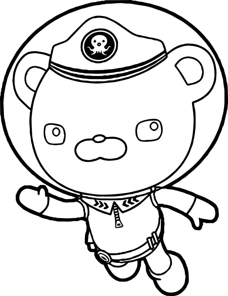 Captain Barnacles Helmet Underwater Coloring Page - Wecoloringpage.com