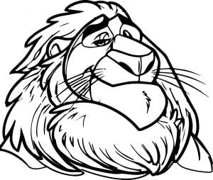 Mayor Lion Zootopia Coloring Page