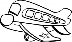 Airplane Bus Coloring Page