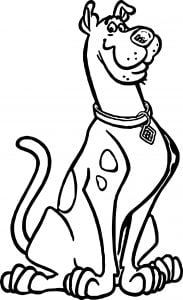 Dog Scooby Doo Coloring Page