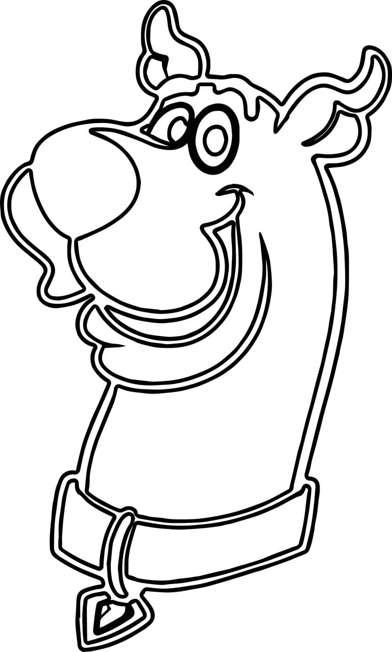 Draw Scooby Doo Head Coloring Page - Wecoloringpage.com