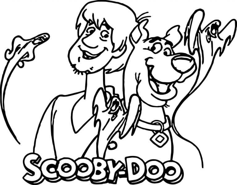 Free Scooby Doo Ghost Coloring Page - Wecoloringpage.com