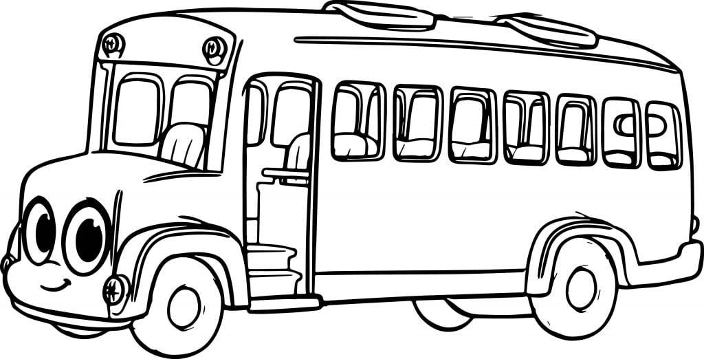 Morphle Cartoon My Cute Bus Coloring Page | Wecoloringpage.com