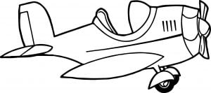Null Airplane Coloring Page