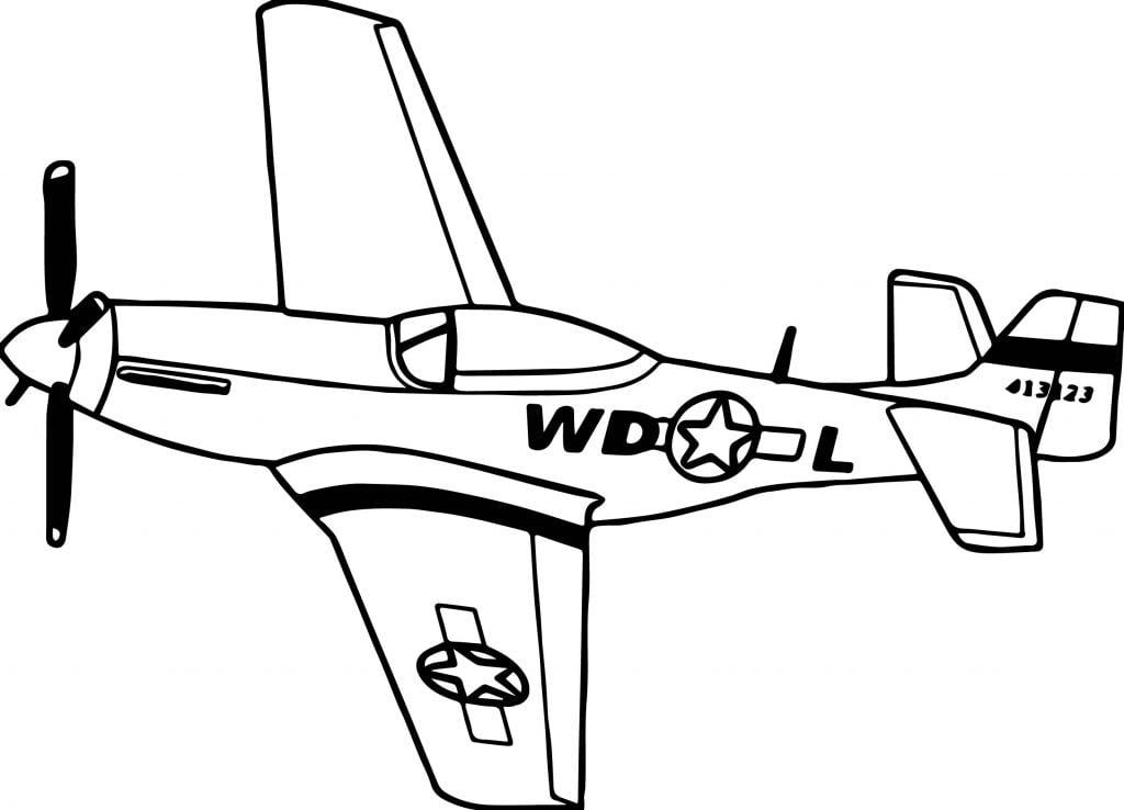 Old War Airplane Coloring Page - Wecoloringpage.com