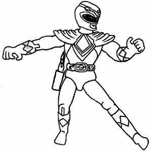 Power Ranger Free Coloring Page