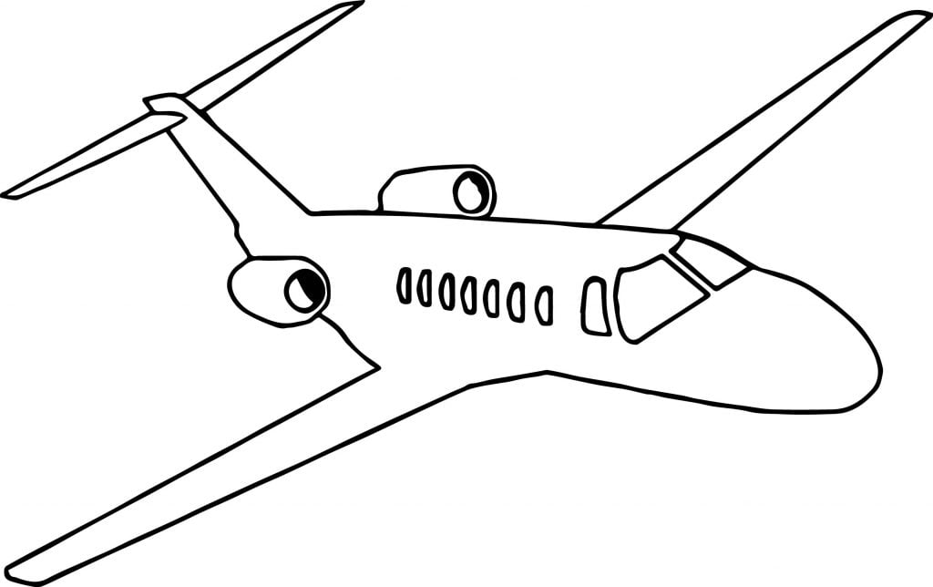 The Color Airplane Coloring Page - Wecoloringpage.com