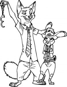 Zootopia Judy Hopps Coloring Page