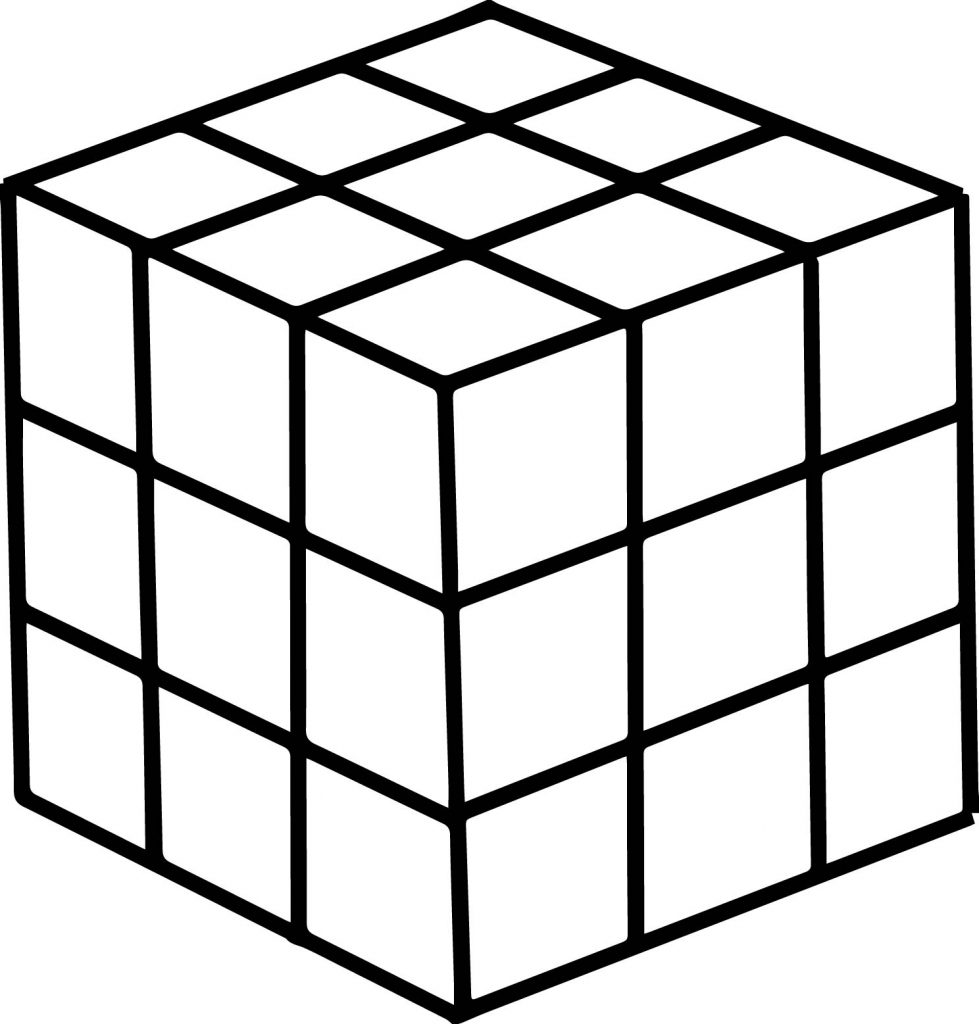 80s Puzzle Box Coloring Page | Wecoloringpage.com