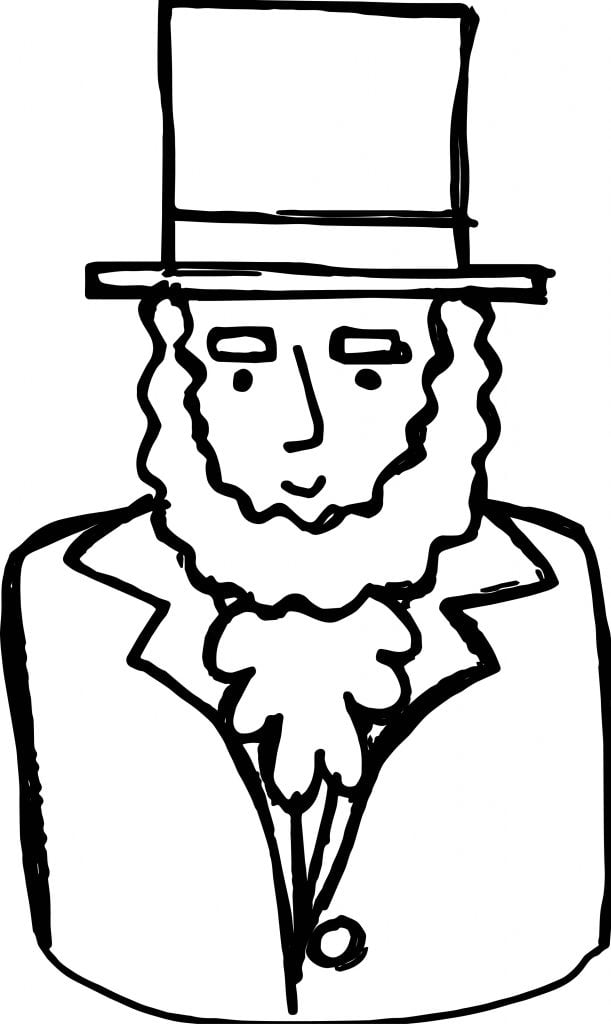 Abraham Lincoln President Coloring Page - Wecoloringpage.com