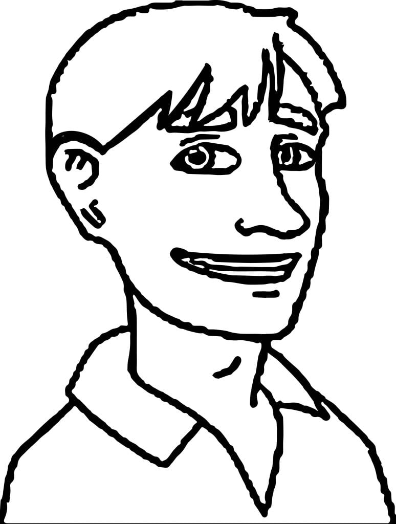 Adult Boy Coloring Page - Wecoloringpage.com