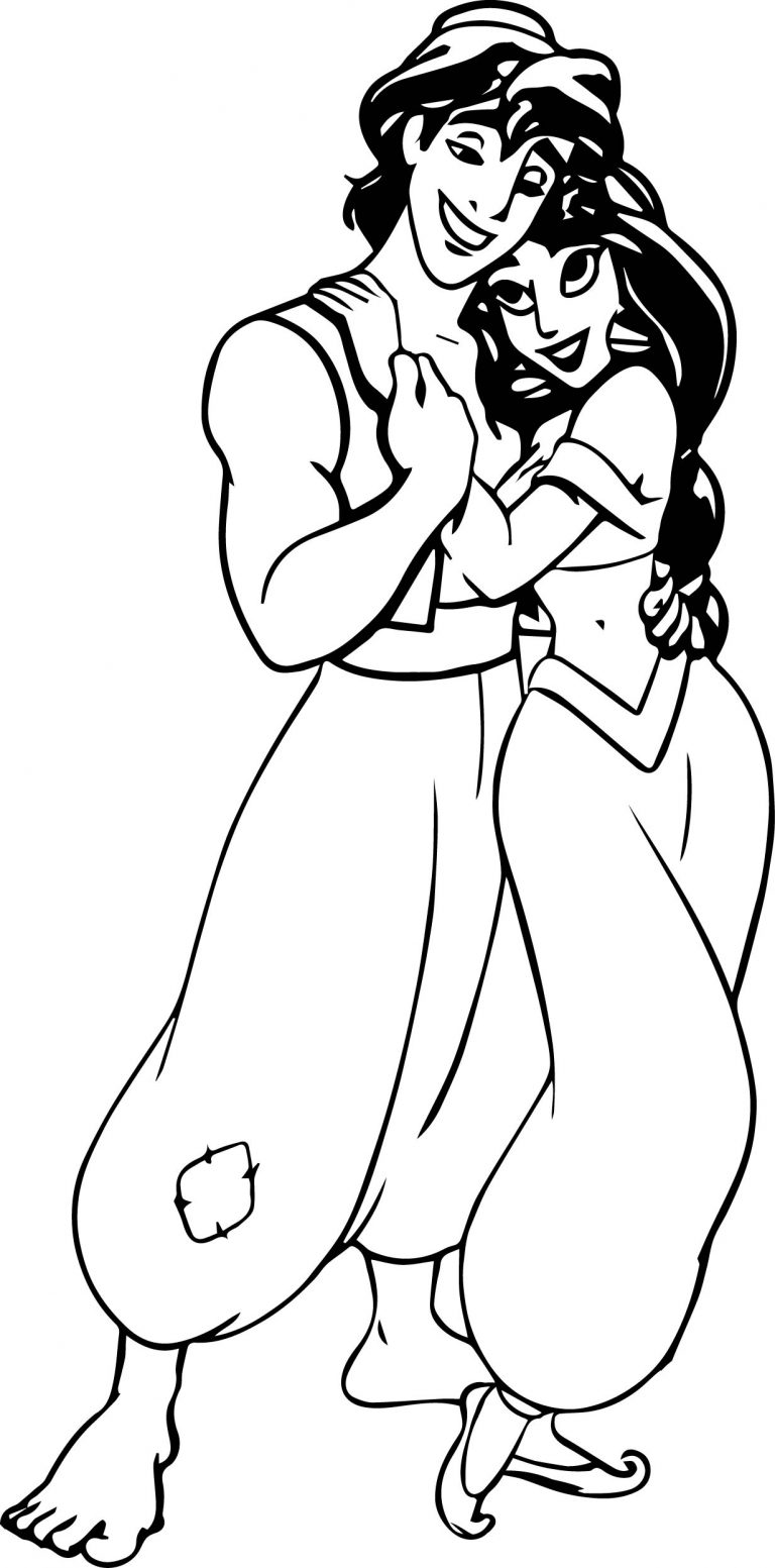 Aladdin Jasmine Coloring Page - Wecoloringpage.com