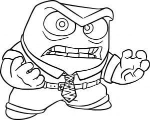 Anger Very Angry Coloring Pages