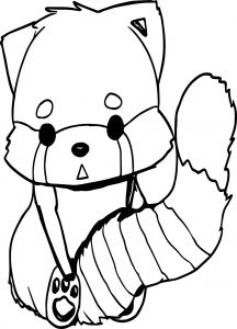 Anime Fox Coloring Page