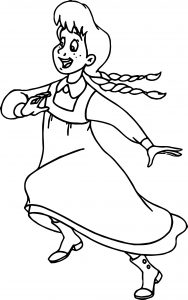 Anne Of Green Gables Running Coloring Page