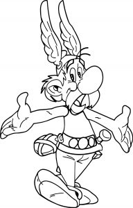 Asterix Hi Coloring Page