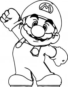 Big Super Mario Coloring Page