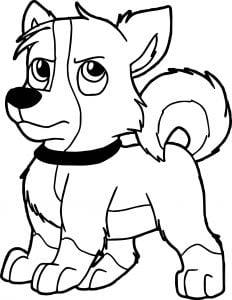 Blizzard Dog Coloring Page