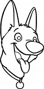 Bolt Dog Face Coloring Pages