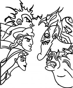 Cassandra Icharus And Young Hercules Coloring Pages