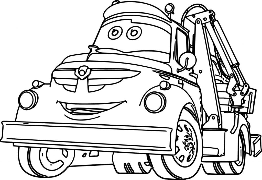 Chug Disney Car Wrecker Coloring Pages | Wecoloringpage.com
