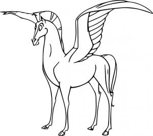 Cute Pegasus Coloring Pages