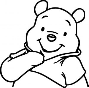 Cute Winnie The Pooh Coloring Page