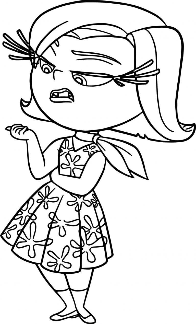 Disgust Unlike Coloring Pages - Wecoloringpage.com