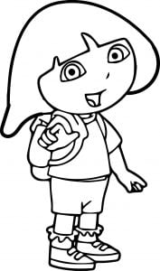 Dora You Coloring Page