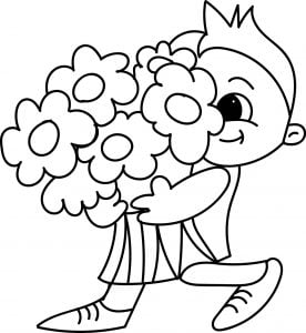 Flower Free For Kids Flower Coloring Page