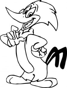 I Am Woody Woodpecker Coloring Page