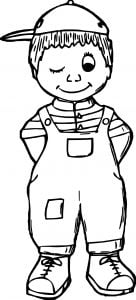 Kids Hat Coloring Page