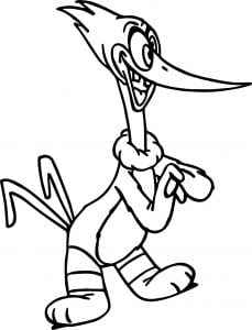 Maniac Woody Woodpecker Coloring Page