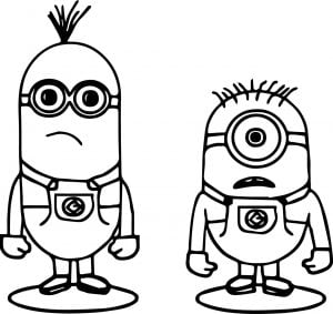 Minions Dont Understand Coloring Page