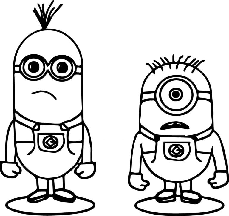 Minions Dont Understand Coloring Page - Wecoloringpage.com