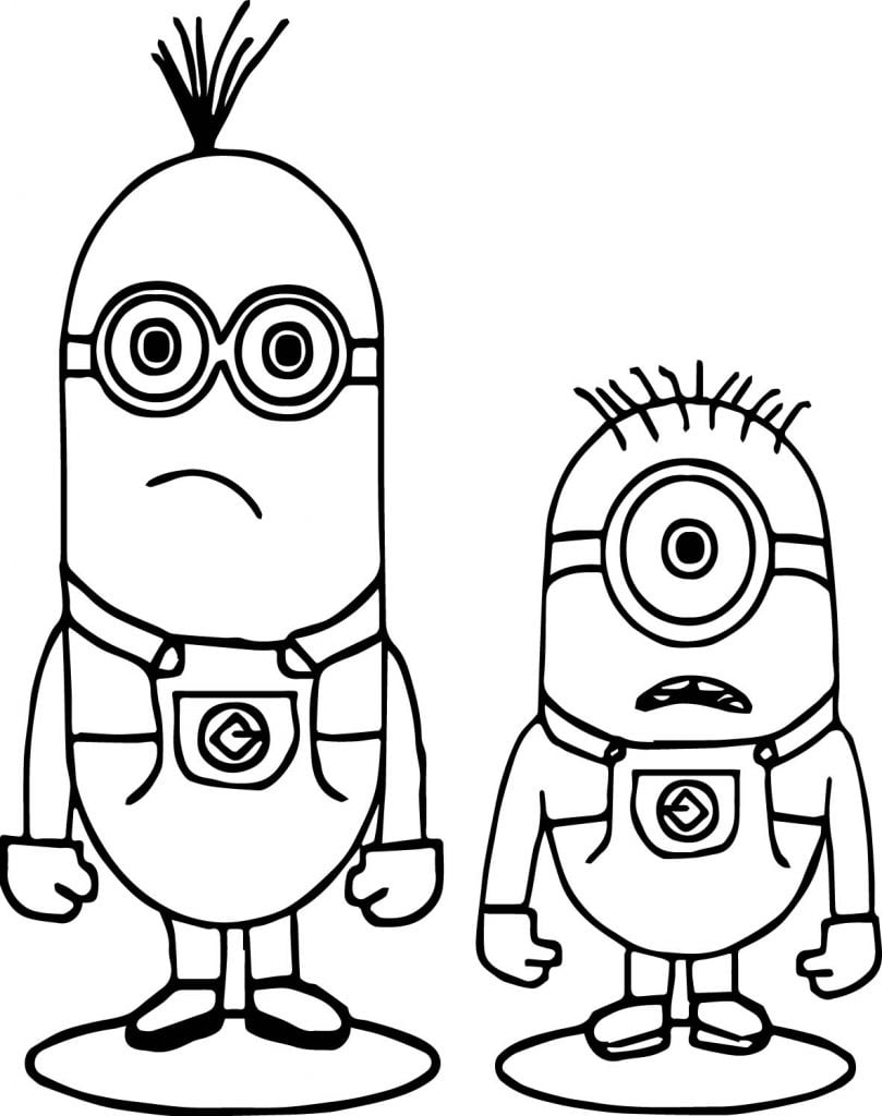 Minions Shocking Coloring Page - Wecoloringpage.com