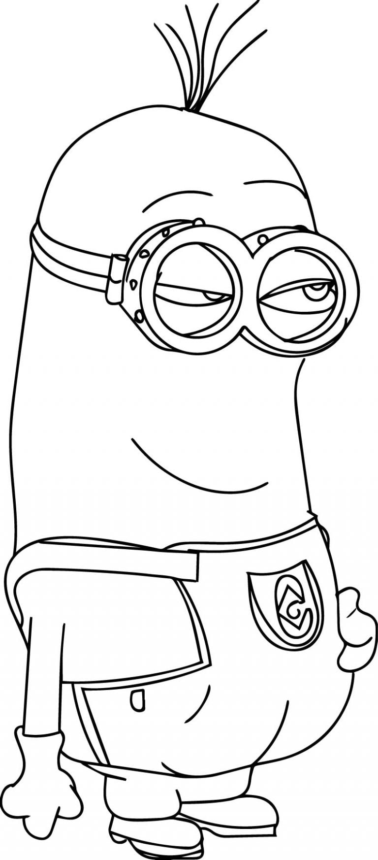 Minions The Look Coloring Page - Wecoloringpage.com