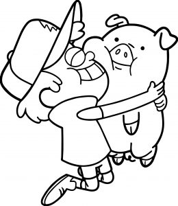 Pig My Best Friends Coloring Page