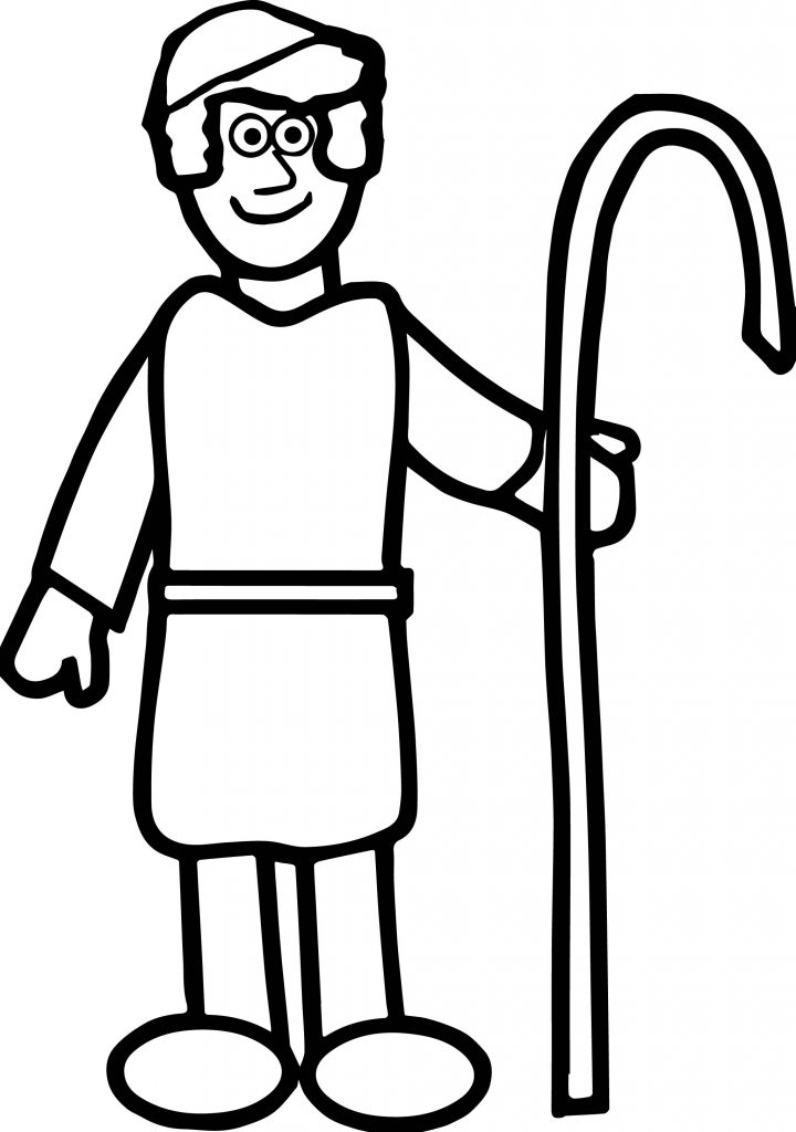 Shepherd Coloring Page - Wecoloringpage.com