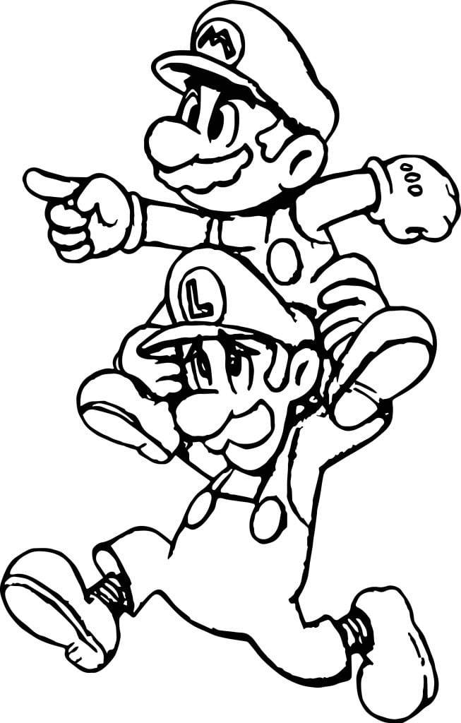 Super Mario Lets Go Coloring Page - Wecoloringpage.com